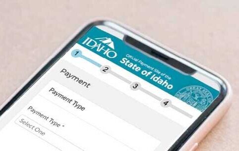 state of idaho checkout screen on phone